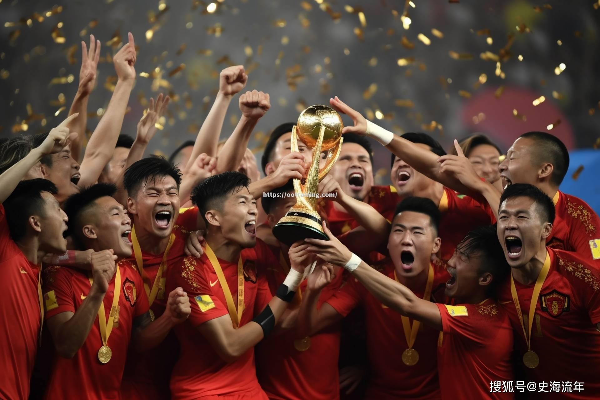 国际足坛中中国队取得胜利，声名鹊起